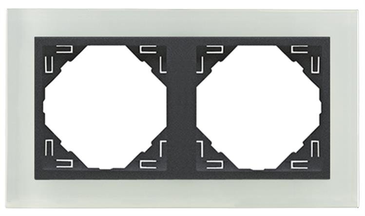 Carregue imagem no visualizador da galeriaEspelho Duplo Cristal/Gris EFAPEL 90920 TCS Série LOGUS 90