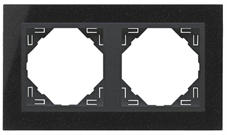 Carregue imagem no visualizador da galeriaEspelho duplo granito/gris EFAPEL 90920 TGS Série LOGUS 90
