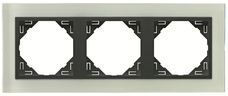 Carregue imagem no visualizador da galeriaEspelho triplo cristal/gris EFAPEL 90930 TCS Série LOGUS 90