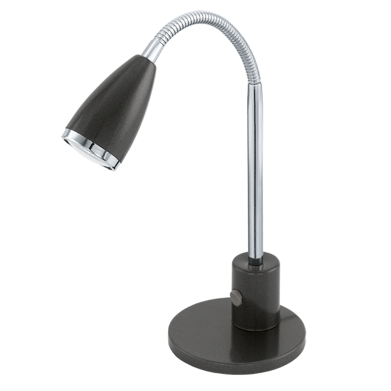 Carregue imagem no visualizador da galeriaCandeeiro de Secretária Orientável Eglo Fox Led Preto 92873