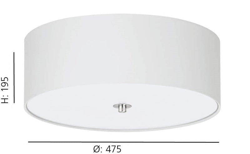 Load image into Gallery viewer, Plafon Eglo Pasteri Branco 94918 Ø 475mm