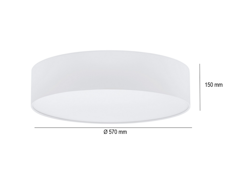 Load image into Gallery viewer, Plafon Eglo Pasteri Ø570 MM 97611 Branco