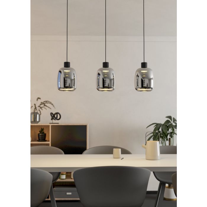 Chargez l'image dans la visionneuse de la galerie, Candeeiro de tecto suspenso eglo led 901121 Molochio-Z