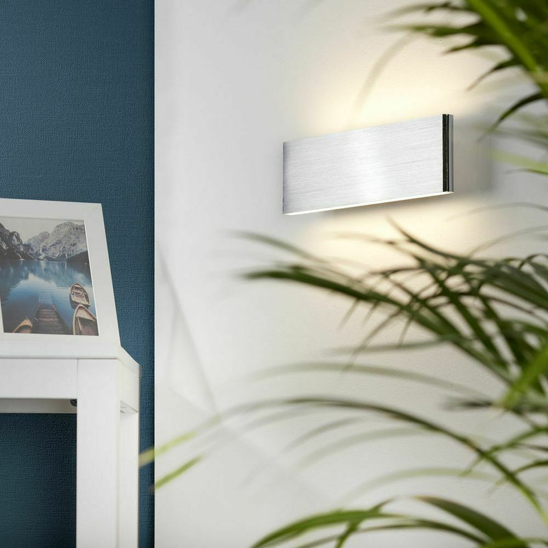 Load image into Gallery viewer, Aplique de Parede Eglo Climene 39268 Aluminio Escovado