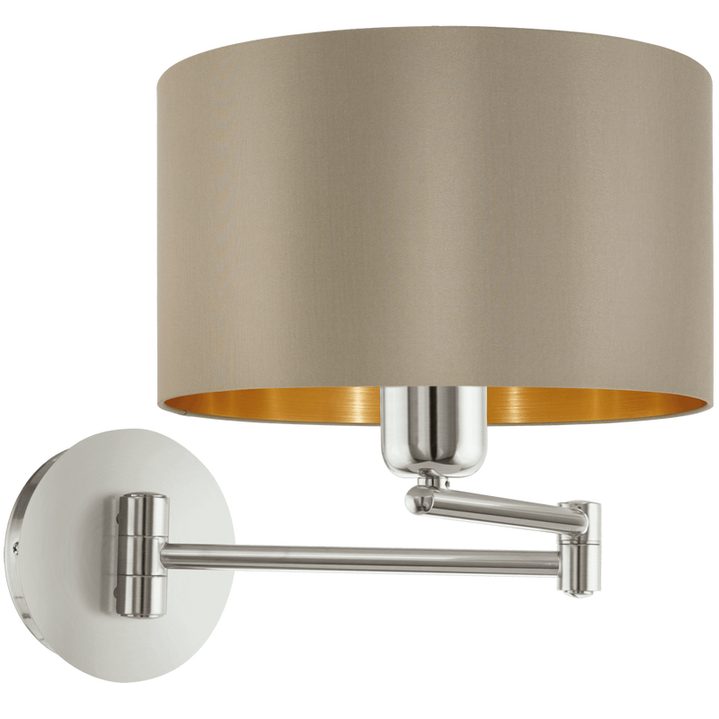 Carregue imagem no visualizador da galeriaAplique de Parede Eglo Maserlo Toupeira/Dourado 95055