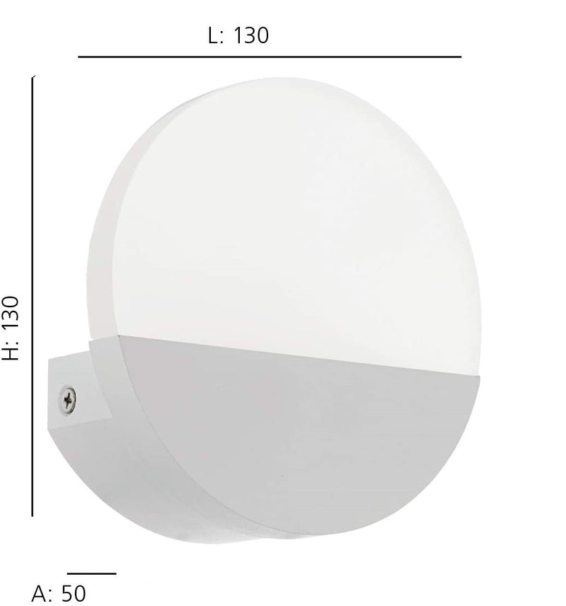 Carregue imagem no visualizador da galeriaAplique de Parede Eglo Metrass 1 Branco 96039