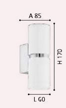 Load image into Gallery viewer, Aplique de Parede Eglo Passa Redondo Branco e Prata 95368