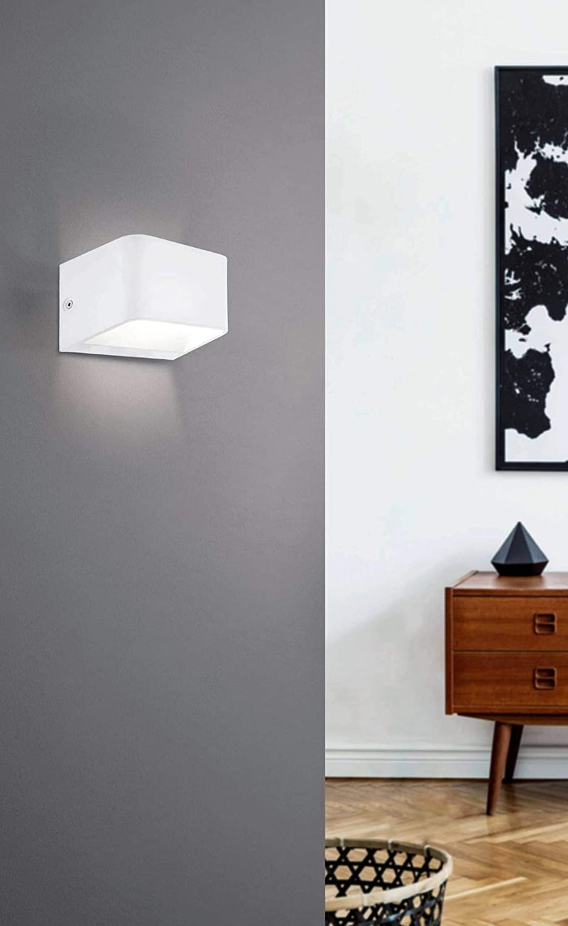 Load image into Gallery viewer, Aplique de Parede Eglo Sania 4 Led 98421 Branco