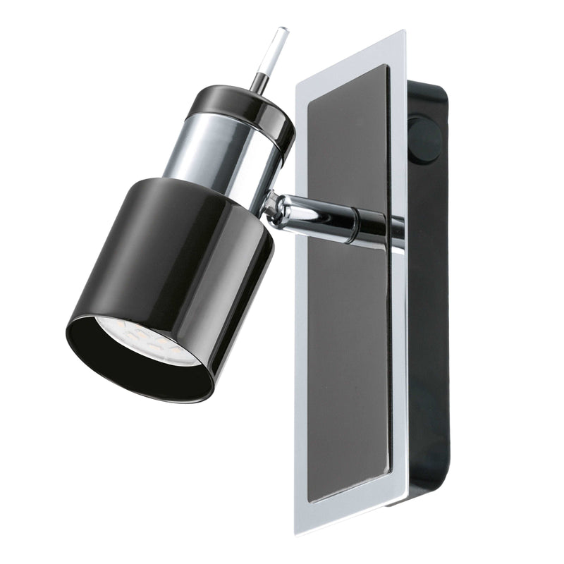 Load image into Gallery viewer, Aplique de Parede Eglo LED Davida 1 Preto 30832