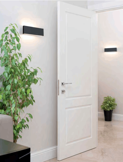 Carregue imagem no visualizador da galeriaAplique de Parede Forlight Thin LED Preto DE-0509-NEG