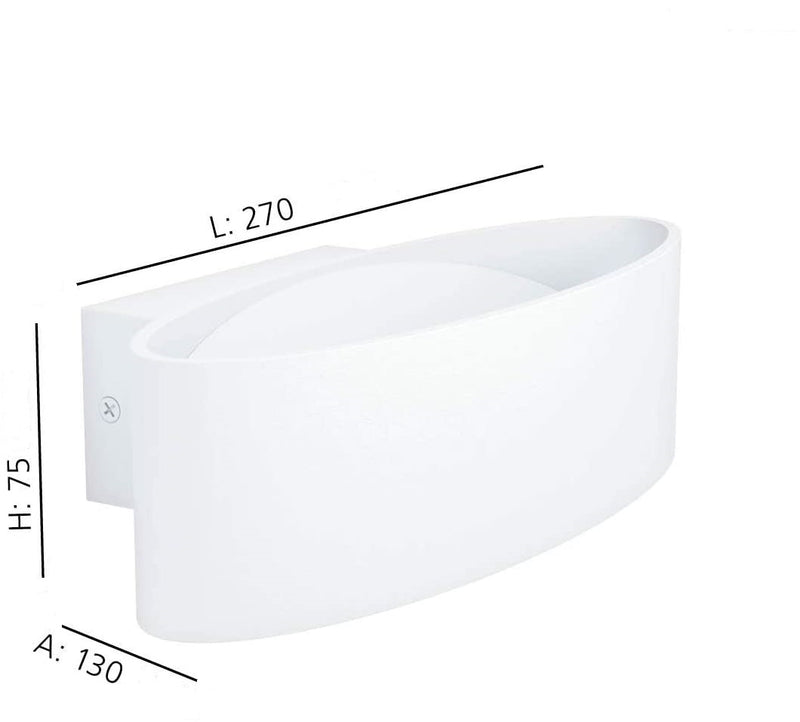 Cargue la imagen en el visor de la galería, Aplique de parede Maccari Led Eglo 98541 Branco