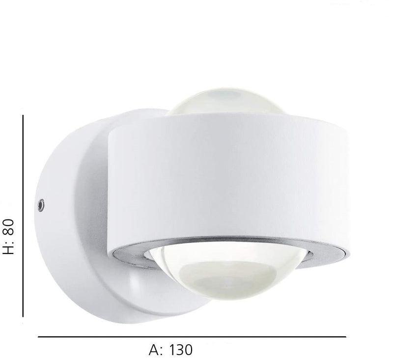 Cargue la imagen en el visor de la galería, APLIQUE DE PAREDE Ono 2 Led Eglo Branco 96048