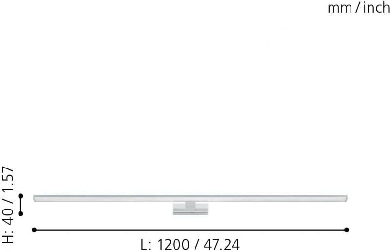 Chargez l'image dans la visionneuse de la galerie, Aplique de parede casa de banho eglo pandella 1 99297