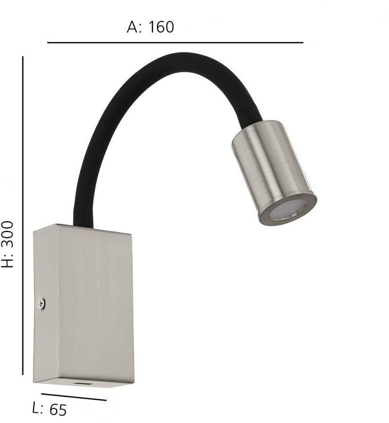 Load image into Gallery viewer, Candeeiro de parede led Eglo Tazzoli 96567