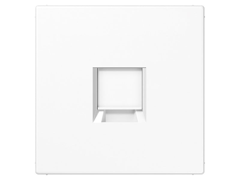 Carregue imagem no visualizador da galeriaCentro de tomada simples RJ45 Jung LS 1969-1WEWW Branco