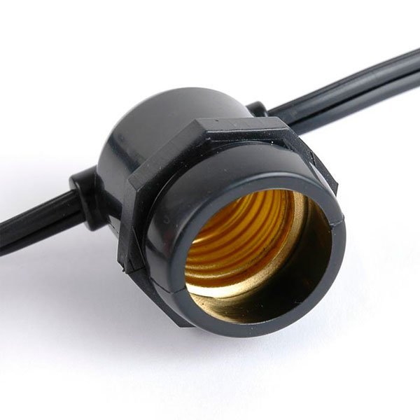 Chargez l'image dans la visionneuse de la galerie, Cabo com 15 lampadas E27 IP65 com 14,4 metros Preto