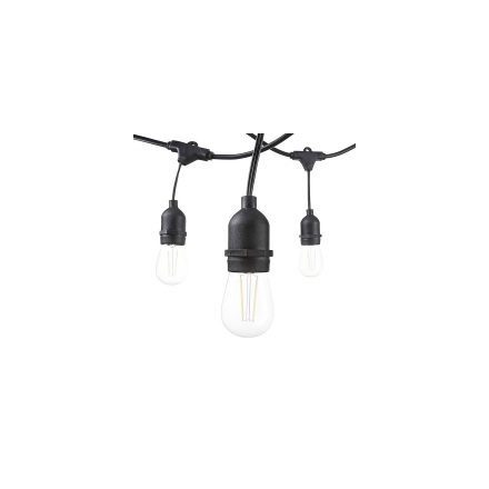 Chargez l'image dans la visionneuse de la galerie, Cabo com 15 lampadas E27 IP65 com 14,4 metros Preto