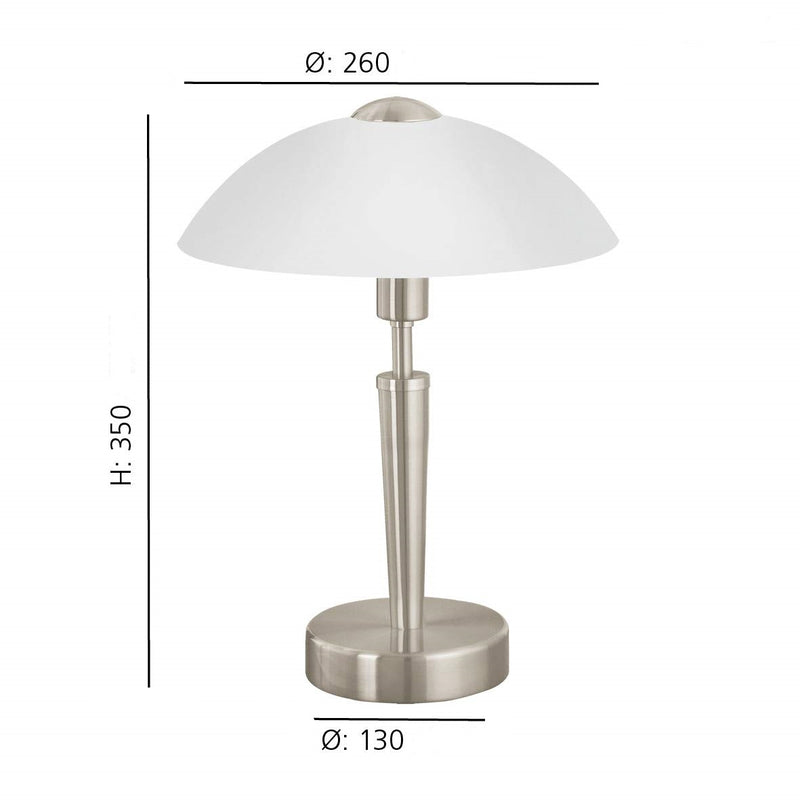 Load image into Gallery viewer, Candeeiro de Mesa Solo 1 Niquel Eglo 85104