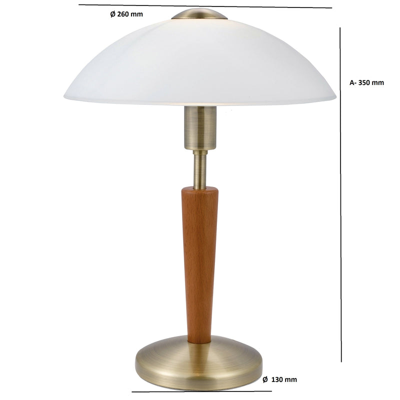 Load image into Gallery viewer, Candeeiro de Mesa Solo 1 Wood Eglo 87256