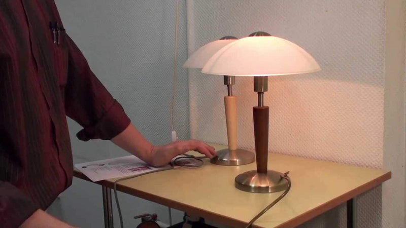 Load image into Gallery viewer, Candeeiro de Mesa Solo 1 Wood Eglo 87256