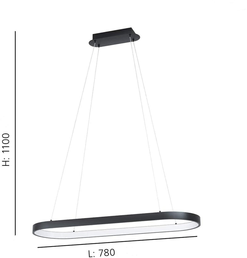 Chargez l'image dans la visionneuse de la galerie, Candeeiro de Tecto Suspenso Eglo Codriales Led 99358