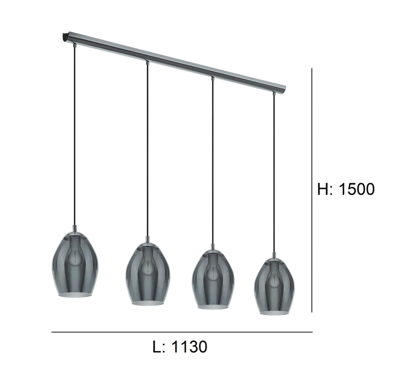Load image into Gallery viewer, Candeeiro de Tecto Suspenso Eglo Estanys 39566