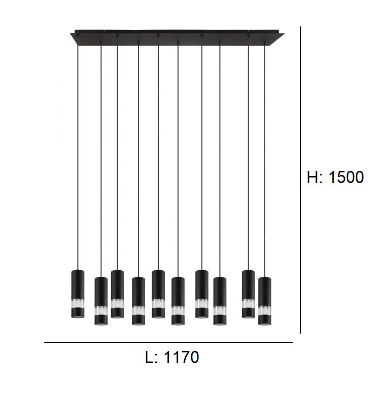 Carregue imagem no visualizador da galeriaCandeeiro de Tecto Suspenso Moderno Eglo Bernabeta 39707