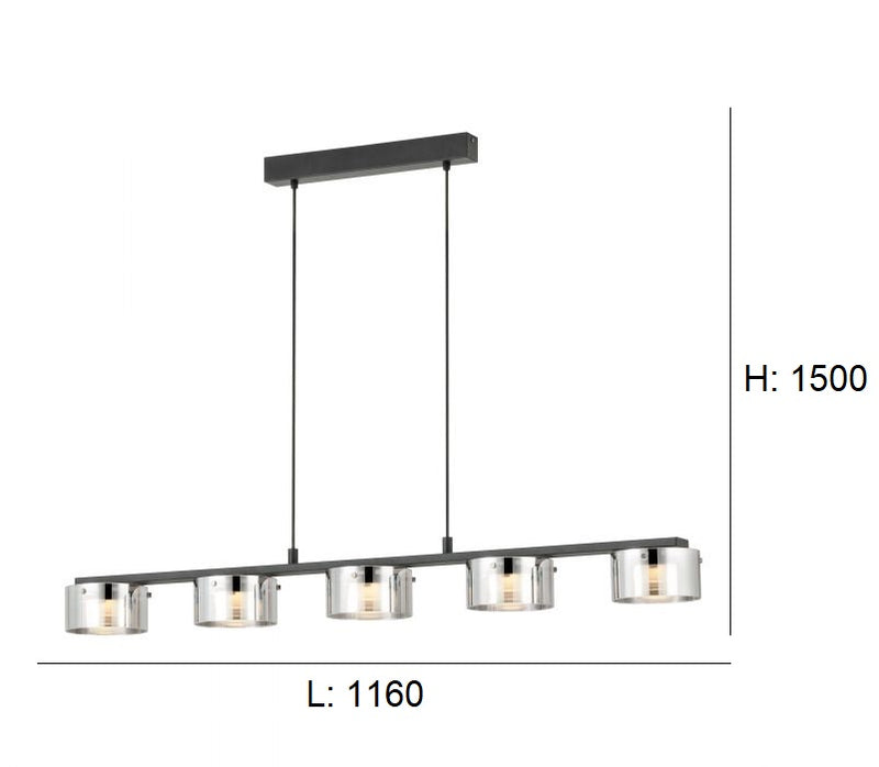 Load image into Gallery viewer, Candeeiro de Tecto Suspenso Moderno Eglo Copillos 39875