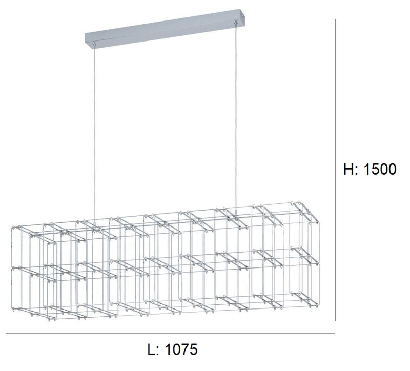 Load image into Gallery viewer, Candeeiro de Tecto Suspenso Moderno Eglo Frontera 39763