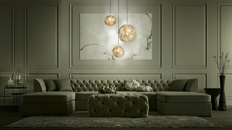 Carregue imagem no visualizador da galeriaCandeeiro de Tecto Suspenso Moderno Eglo Skoura 39758