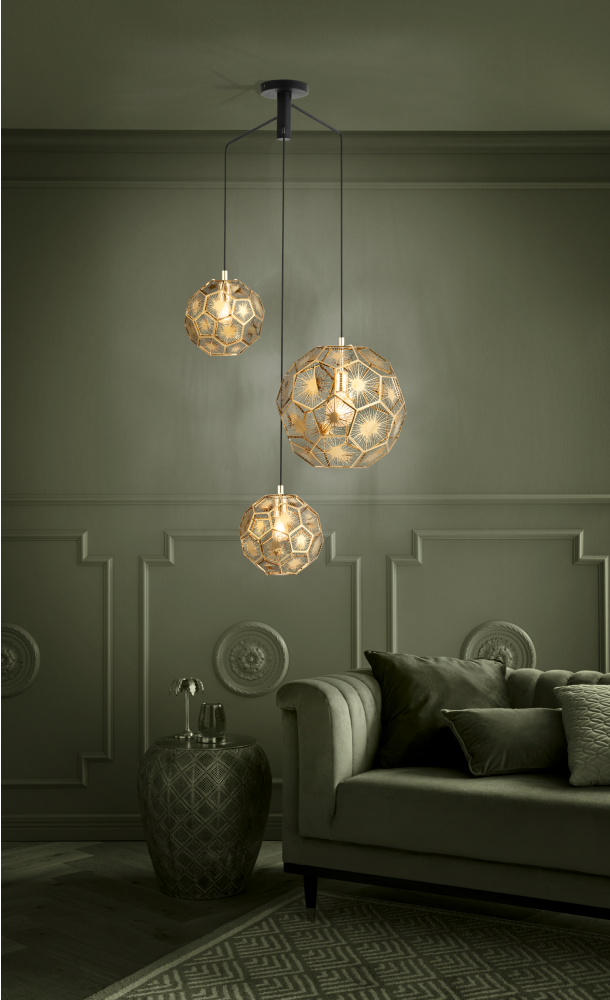 Carregue imagem no visualizador da galeriaCandeeiro de Tecto Suspenso Moderno Eglo Skoura 39758