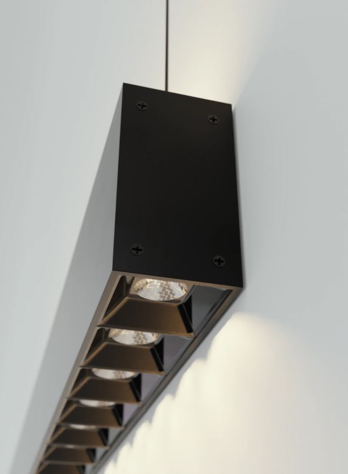 Cargue la imagen en el visor de la galería, Candeeiro de Tecto Suspenso Moderno Eglo Termini 39485 Preto