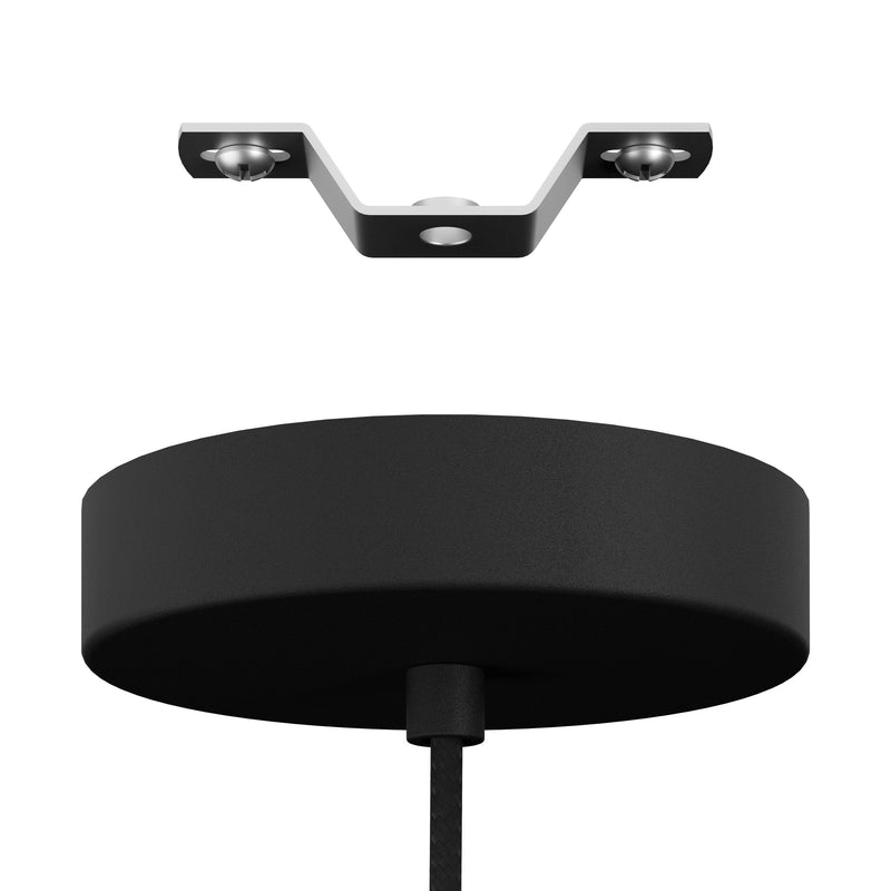 Carregue imagem no visualizador da galeriaCandeeiro de Tecto Suspenso Moderno Eglo Tortola Preto 39964