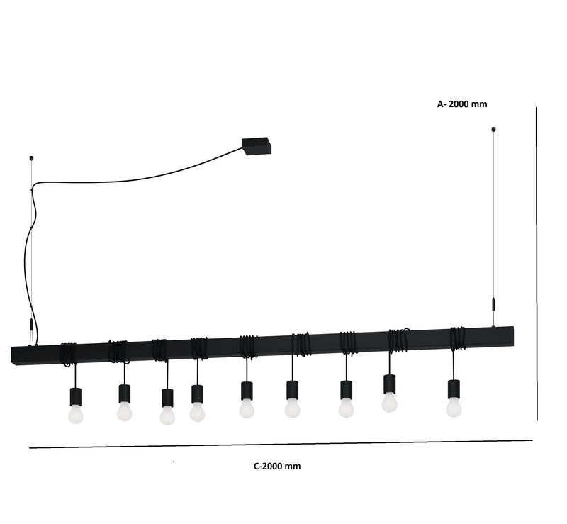 Carregue imagem no visualizador da galeriaCandeeiro de Tecto Suspenso Vintage Eglo Townshend-B 39939