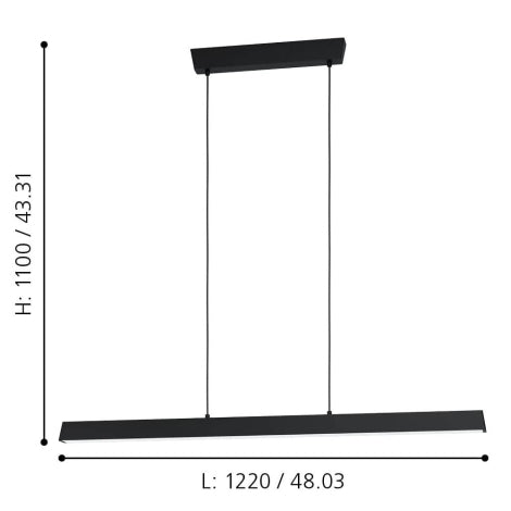 Cargue la imagen en el visor de la galería, Candeeiro de tecto suspenso eglo Simolaris-z Led 99603