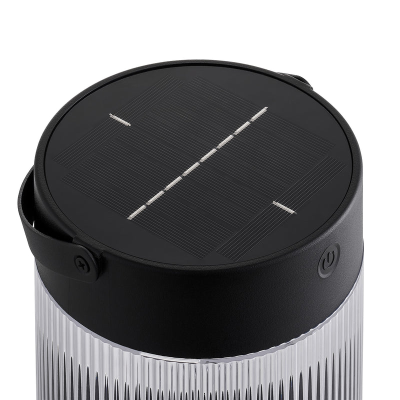 Chargez l'image dans la visionneuse de la galerie, Candeeiro de mesa portátil solar, sem fios, com bateria, exterior e interior, em preto - Coupar - Nordlux