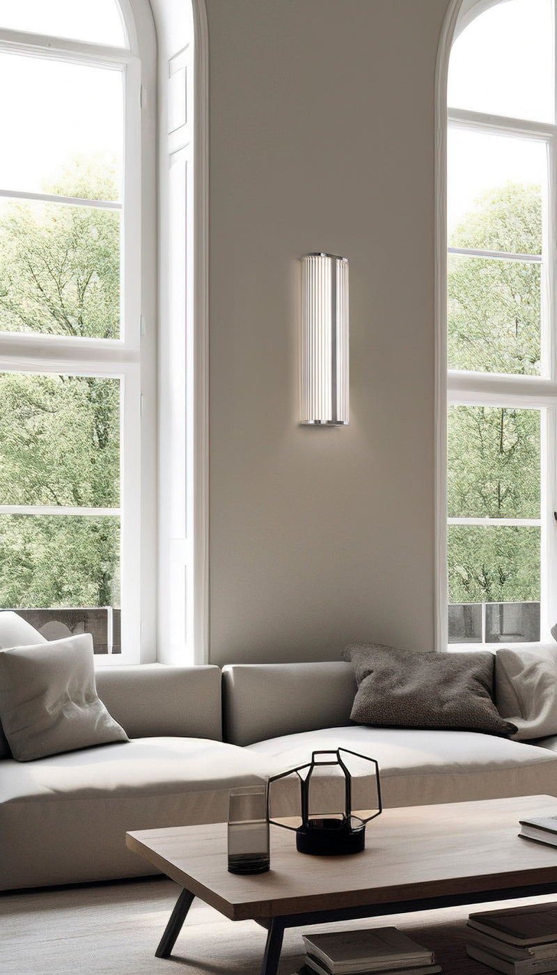 Chargez l'image dans la visionneuse de la galerie, Applique murale LED chromée 600 mm