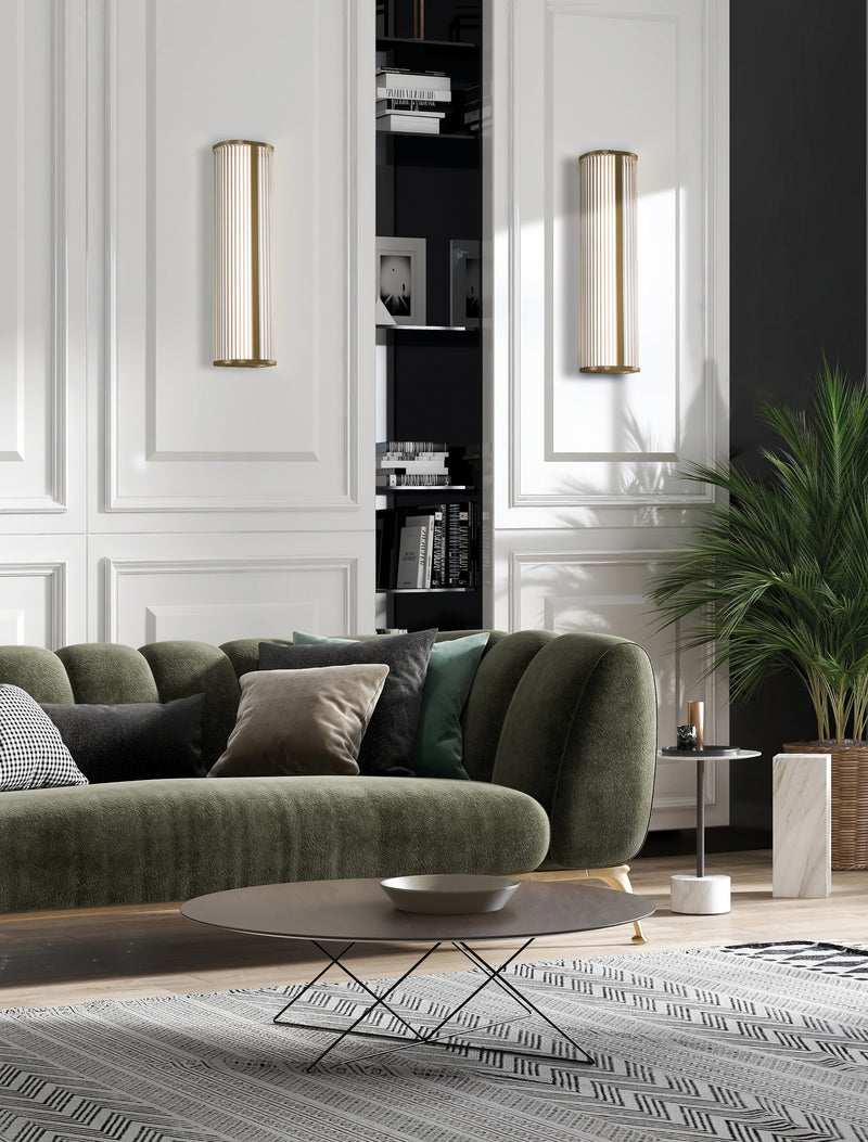 Chargez l'image dans la visionneuse de la galerie, Applique murale LED or mat 600 mm