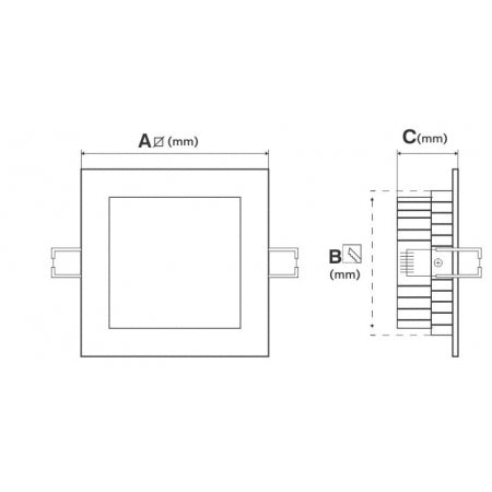Load image into Gallery viewer, Downlight Quadrado Led 150MM 12W 1200Lm 2700K, 4000K E 6500K BRANCO