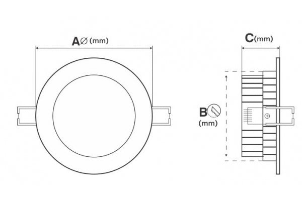Load image into Gallery viewer, Downlight Redondo Led 225MM 30W 3000Lm 2700k, 4000K e 6500k BRANCO