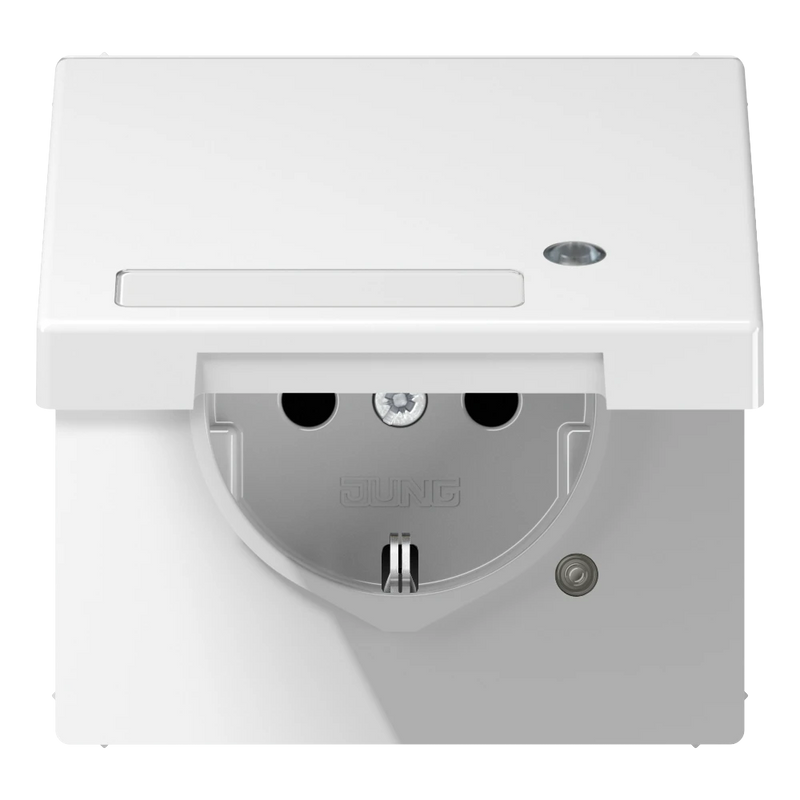 Cargue la imagen en el visor de la galería, Tomada SCHUKO® com Tampa Basculante e Indicação de Funcionamento LS1520NAKLKOWW JUNG