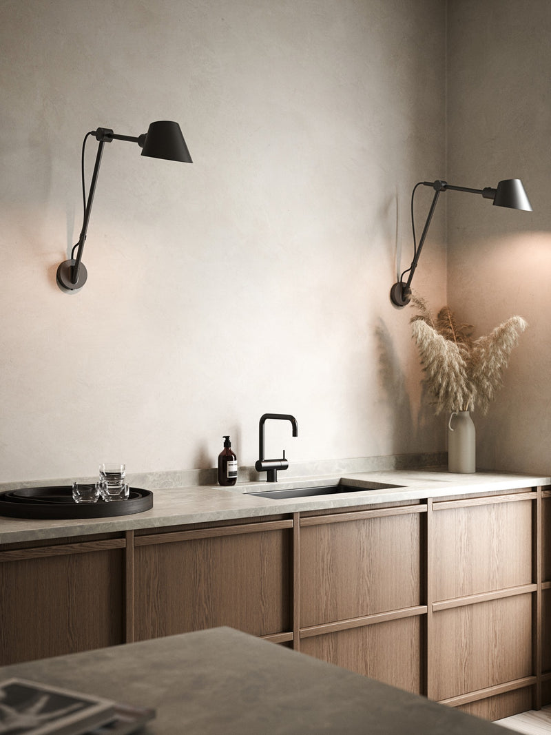 Carregue imagem no visualizador da galeriaCandeeiro de Parede Nordlux Stay Long Preto