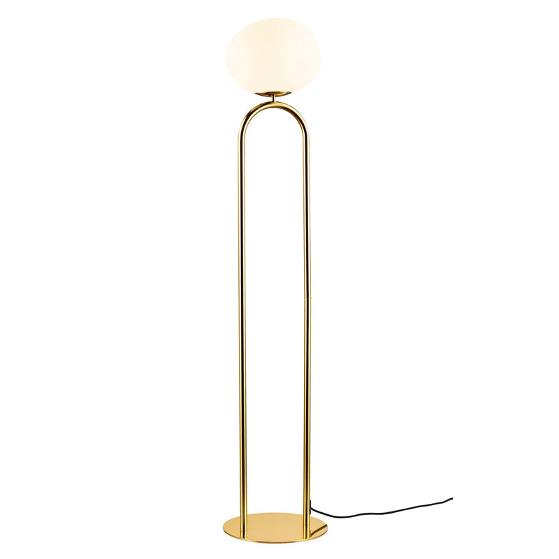 Cargue la imagen en el visor de la galería, Candeeiro de pé dourado Shapes - Nordlux