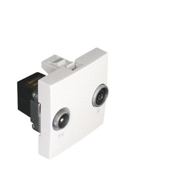 Cargue la imagen en el visor de la galería, Tomada TV R_estrela_ efapel 45533 efapel branco_branco_mate