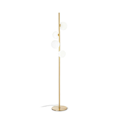 Ideal Lux Perlage PT4 gold floor lamp