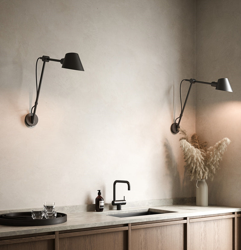 Carregue imagem no visualizador da galeriaCandeeiro de Parede Nordlux Stay Long Preto