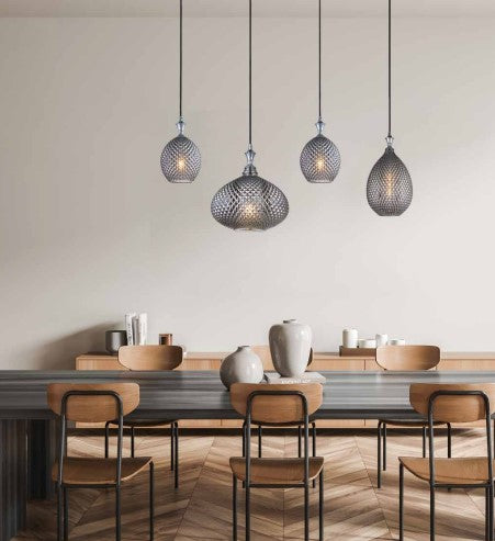 Load image into Gallery viewer, Smoked Grey Glass Ceiling Lamp PZA1985 - Zambelis