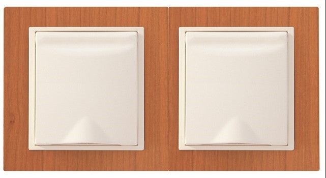 Carregue imagem no visualizador da galeriaEspelho duplo cerejeira/pérola EFAPEL 90920 TJP Série LOGUS 90