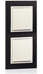 Load image into Gallery viewer, Espelho Duplo Granito/Gelo EFAPEL 90920 TGG Série LOGUS 90