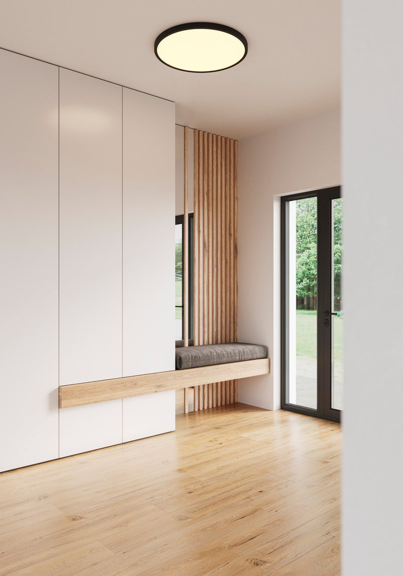 Load image into Gallery viewer, Candeeiro de Teto Ultra Fino Preto Regulável Oja Smart 60 NORDLUX